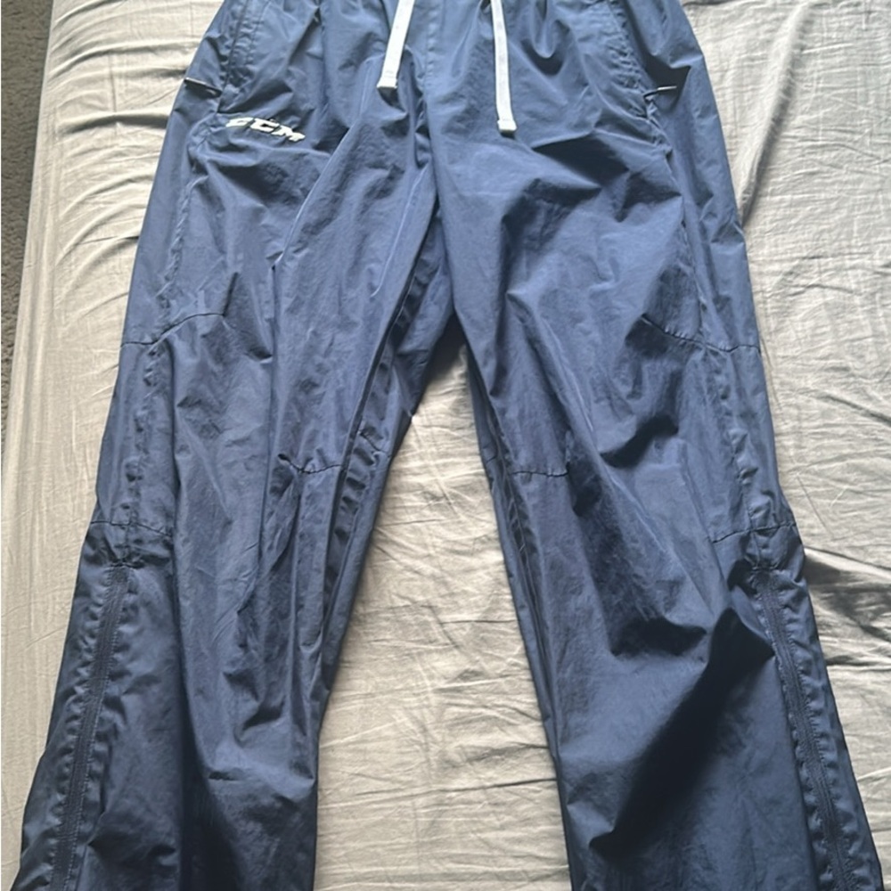 CCM Dark Blue Joggers with White Accents
